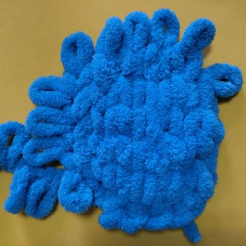 Балаклава для собаки из Ализе Пуффи. Медвежьи ушки из Ализе Пуффи для балаклавы