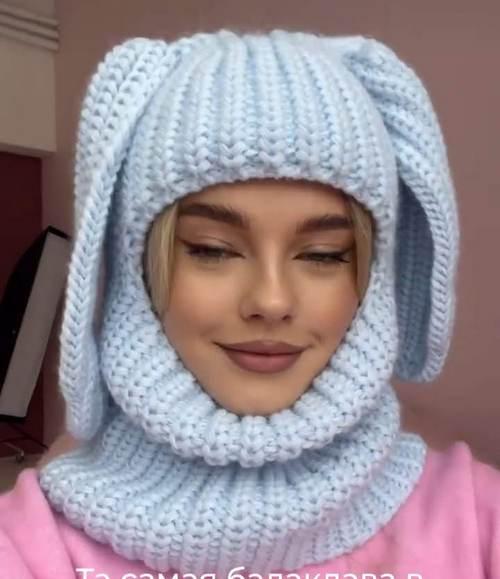 Балаклава из плюшевой пряжи. Балаклава: как связать спицами — самый простой вариант