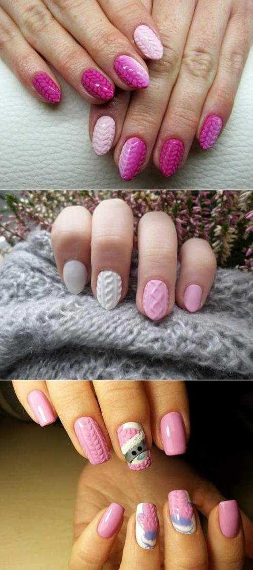Маникюр вязаный. Вязаный маникюр — самые модные варианты и новинки стильного маникюра. Более 100 фото, отзывы, и хитрости от мастеров маникюра