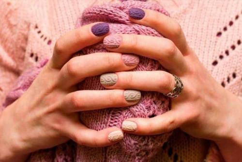 Маникюр вязаный. Вязаный маникюр — самые модные варианты и новинки стильного маникюра. Более 100 фото, отзывы, и хитрости от мастеров маникюра