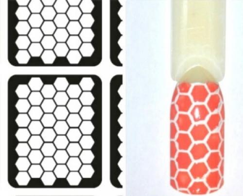 Трафарет для френча своими руками. Трафареты для дизайна ногтей своими руками