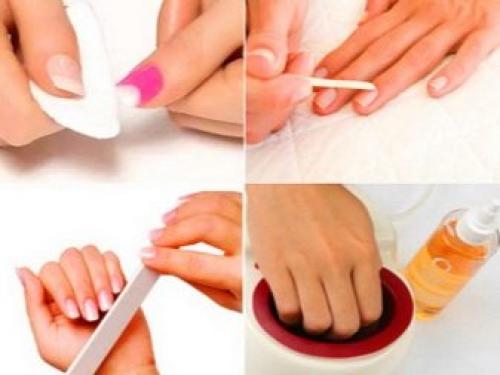 Как сделать френч на ногтях. С трафаретами 06