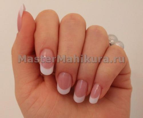 Как сделать французский маникюр в домашних условиях без трафаретов. Техника выполнения маникюра без полосок