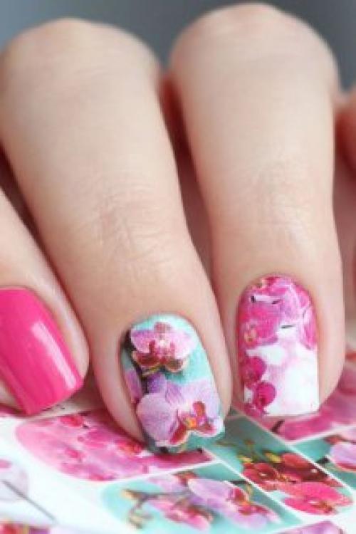 Наклейки на гель-лак пошагово. Наклейки на шеллак