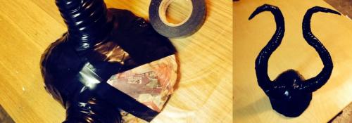 Как сделать рога малефисенты. Первый способ