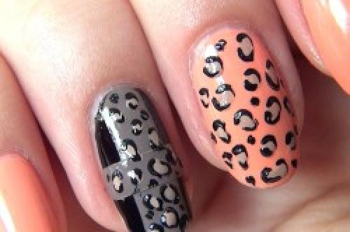 Черно-розовый маникюр: 10 стильных идей для дизайна ногтей 03