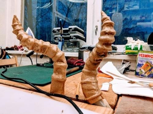 Как сделать объемные рога своими руками. Туториал по изготовлению рогов