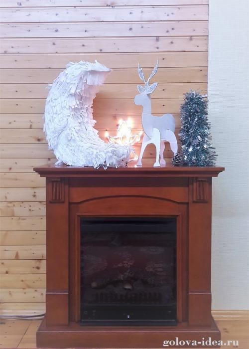 Новогодний олень своими руками из картона. Как сделать новогоднего оленя из картона. Мастер-класс + шаблон