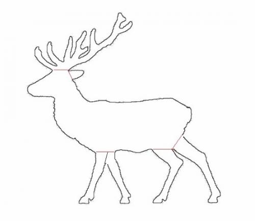 Как сделать оленя для сада. Олень из проволоки и гирлянды своими руками. Эскиз, схема