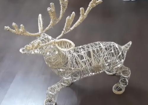 Олень из фольги своими руками. Новогодний аксессуар, как из дорого магазина всего за 200 рублей
