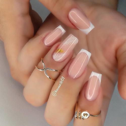 Подходит ли Черный Френч на Розовой базе для всех форм и длины ногтей. Идеи французского маникюра на квадратные ногти