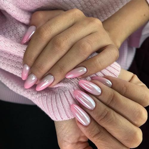 Почему Черный Френч на Розовой базе стал таким популярным в последнее время. Идеи розового френча