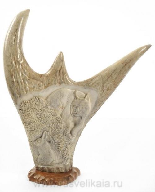 Что делают из рогов оленя или лося. Рог лося: особенности поделочного материала 01