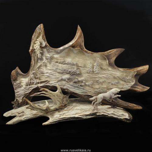 Что делают из рогов оленя или лося. Рог лося: особенности поделочного материала 02
