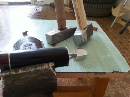 Ручка ножа из рога. Рукоятка из рога 06