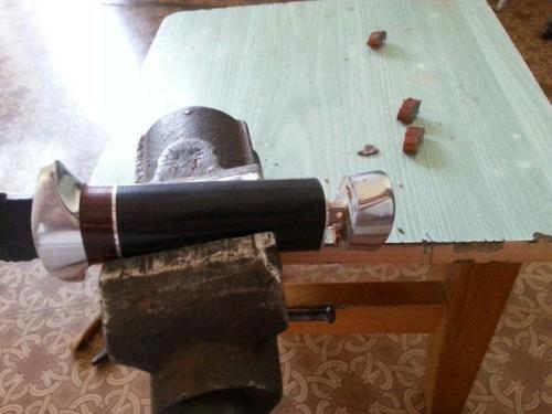 Ручка ножа из рога. Рукоятка из рога 05