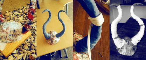 Как сделать рога в домашних условиях. Первый способ