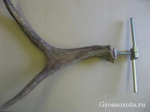 Как закрепить рога на медальон. Крепим лосиные рога