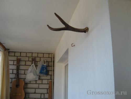 Как закрепить рога на медальон. Крепим лосиные рога