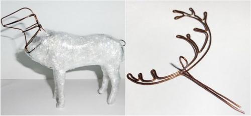 Как сделать рога оленя из проволоки. Новогодний олень из проволоки своими руками