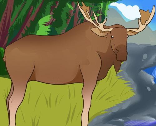 Как нарисовать рога лося. Лось — рисунок для детей карандашом поэтапно