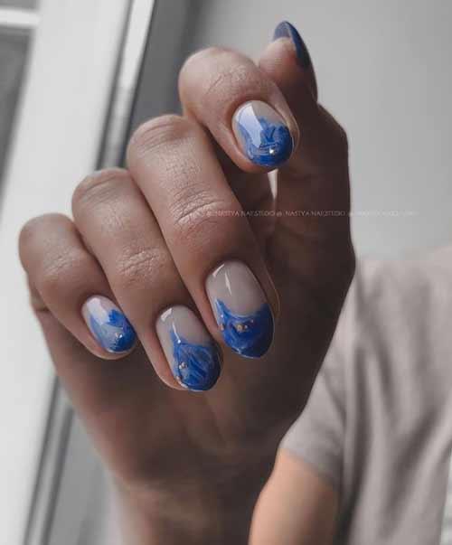 Маникюр на море. Морской маникюр 2022: новинки дизайна ногтей на море, фото