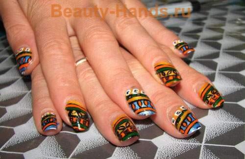 Маникюр в египетском стиле. Дизайн ногтей в египетском стиле