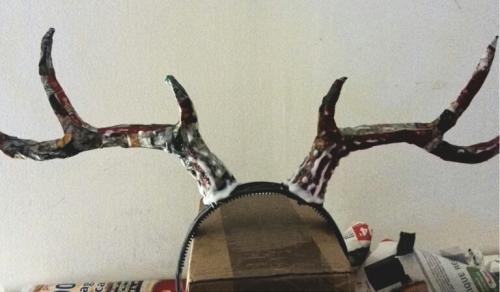 Как сделать рога оленя своими руками. Как сделать правдоподобные оленьи рога 02