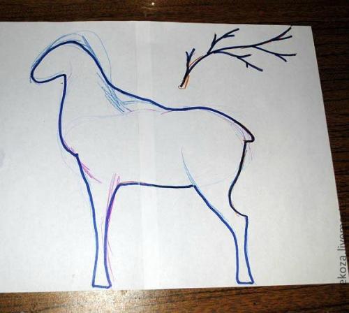 Как сделать рога оленя из картона. —Статистика