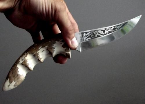 Рукоять ножа из рога косули. Чем хороша ручка для ножа из рога лося