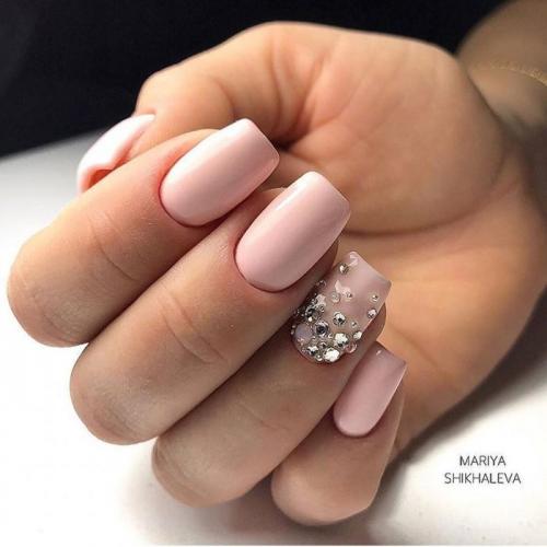 Маникюр к пудровому платью: советы и идеи 10 Маникюр к пудровому платью: советы и идеи 10