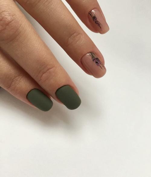 Какой цвет маникюра лучше всего сочетается с пудровым платьем. Пучок зелени: как сделать маникюр под зеленое платье?