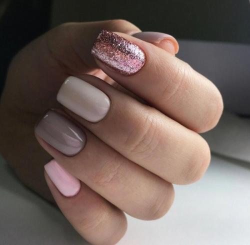 Маникюр к пудровому платью: советы и идеи 12 Маникюр к пудровому платью: советы и идеи 12