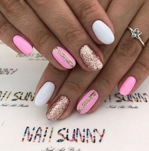 Можно ли использовать металлики на ногтях с розовым платьем. Розовый маникюр: идеи дизайна