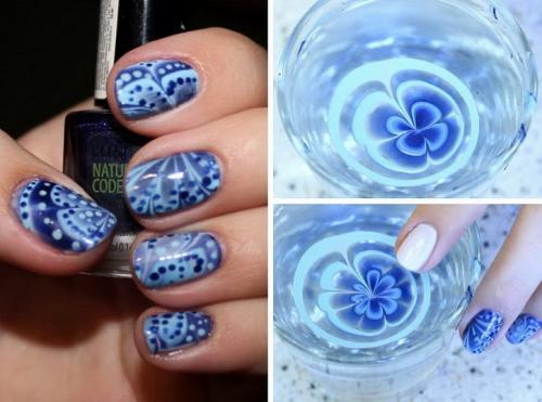 Как сделать акварельные разводы на ногтях. Маникюр с разводами 2023: яркие идеи для вдохновения