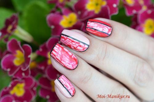 Как делать дизайн ногтей по мокрому лаку. Пошаговая инструкция нанесения рисунка по мокрому гель лаку 09 Как делать дизайн ногтей по мокрому лаку. Пошаговая инструкция нанесения рисунка по мокрому гель лаку 09