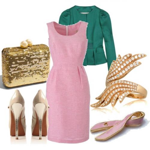 Можно ли носить розовое платье с черной обувью. Какие туфли подойдут к розовому платью?