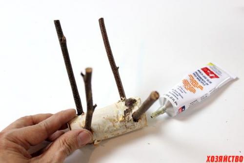 Как сделать рога из веток дерева. Сказочные олени из березовых веток к Новому году. Мастер-класс