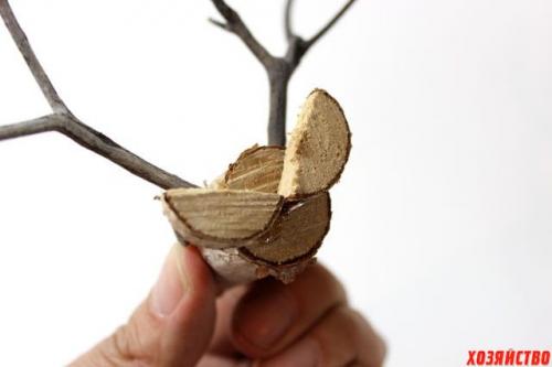 Как сделать рога из веток дерева. Сказочные олени из березовых веток к Новому году. Мастер-класс