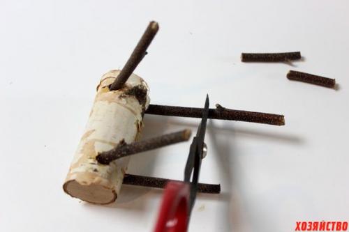 Как сделать рога из веток дерева. Сказочные олени из березовых веток к Новому году. Мастер-класс