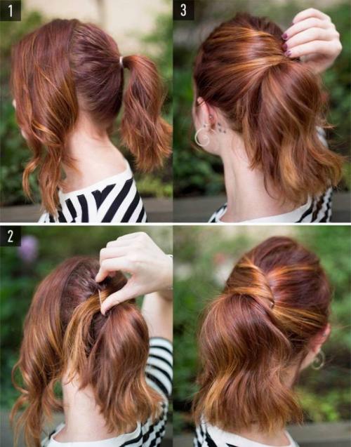 Как убрать короткие волосы. Практичные прически на короткие волосы