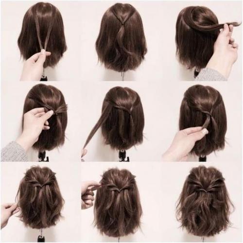 Как убрать короткие волосы. Практичные прически на короткие волосы