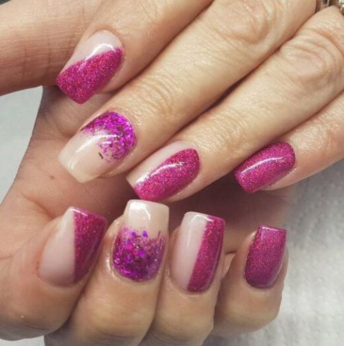 Какие цвета можно сочетать с малиновым в маникюре. Варианты малинового маникюра