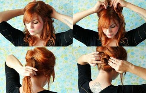 5 способов сделать короткую прическу. #3. Вьющийся боб с косой по верху 09 5 способов сделать короткую прическу. #3. Вьющийся боб с косой по верху 09