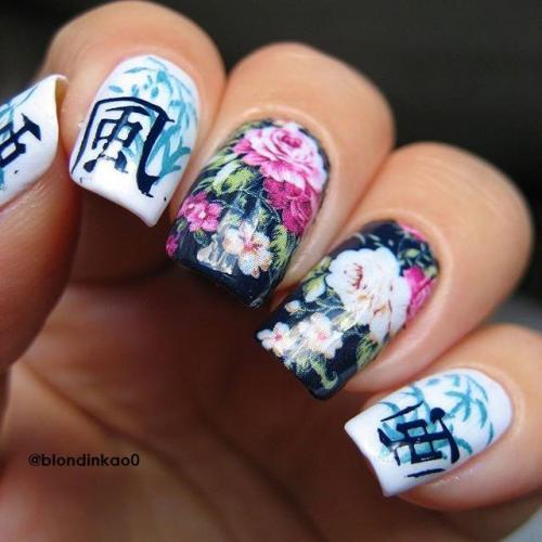 Красивые иероглифы на ногтях: оригинальный стиль для модниц 10