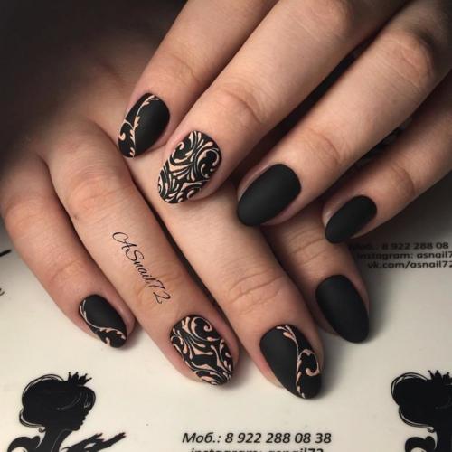 Дизайн ногтей черно бежевый. Особенности сочетания