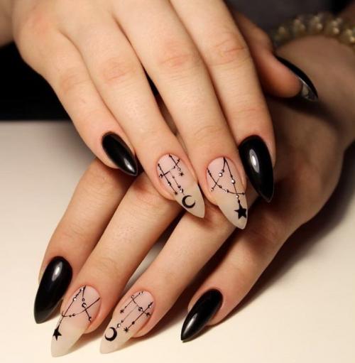 Дизайн ногтей черно бежевый. Особенности сочетания