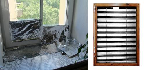 Чем приклеить фольгу к стеклу. Защита от летнего солнца: как правильно клеить фольгу на окна и какой стороной прикладывать 10 Чем приклеить фольгу к стеклу. Защита от летнего солнца: как правильно клеить фольгу на окна и какой стороной прикладывать 10