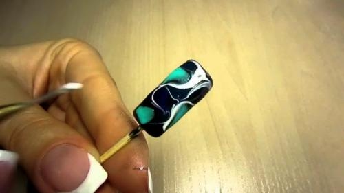 Рисунки на ногтях по мокрому гель лаку. Дизайн