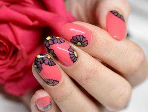 Рисунки на ногтях по мокрому гель лаку. Дизайн
